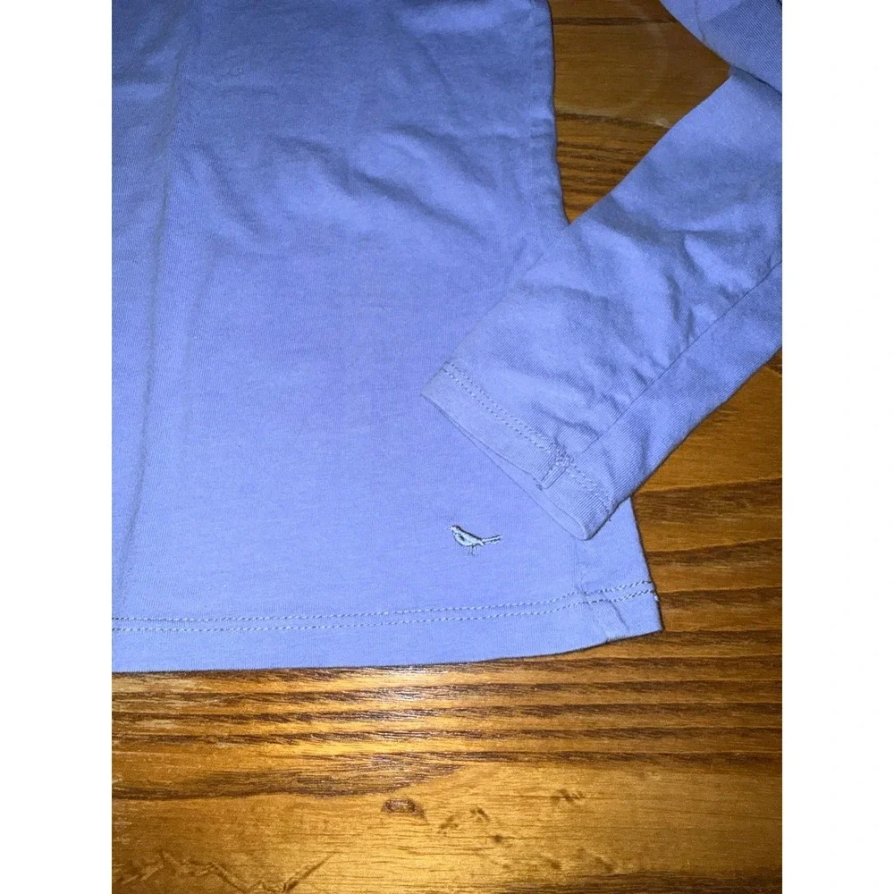 SCOUT + RO Kids Long Sleeve Shirt Size‎ 7 Periwinkle Blue Bird Detail